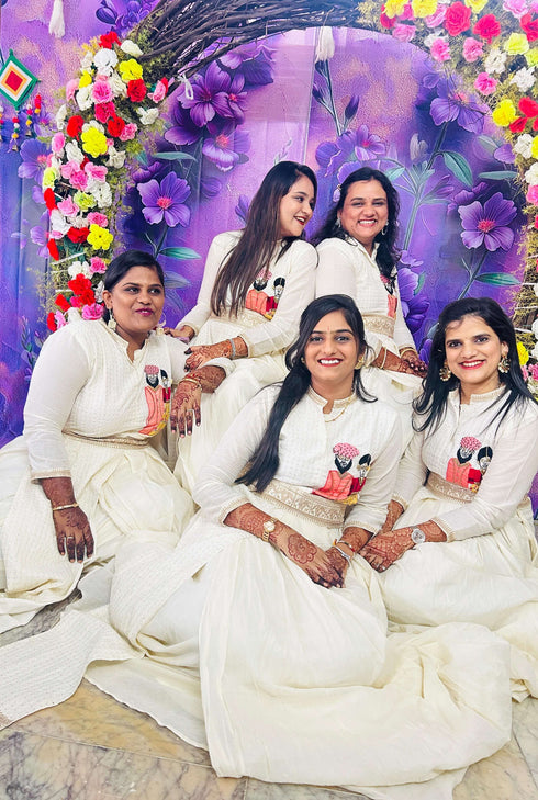 Off White Gown Figurine Two Piece Set