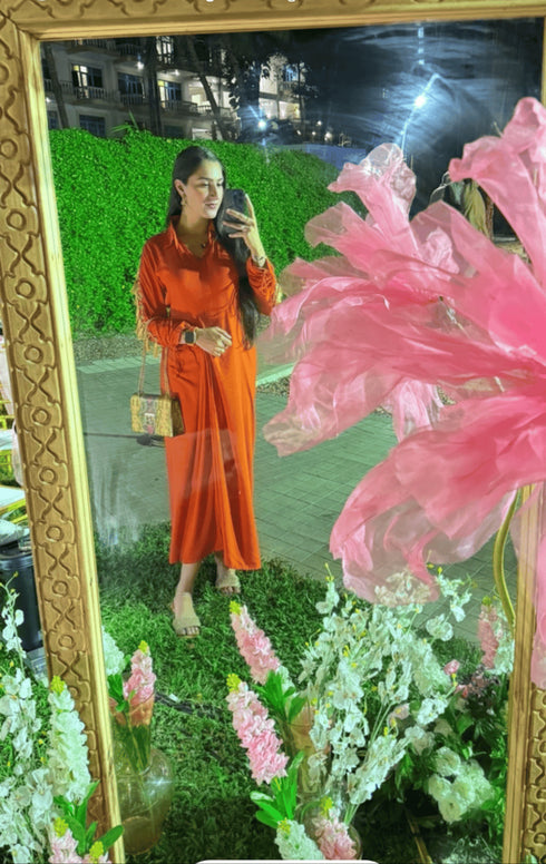 Orange Stallion Gown