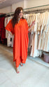 Pakistani Orange Kaftan Coord Set