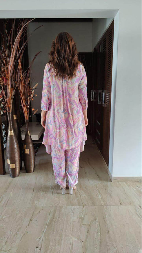 Pastel Waves Coord Set - Embroidery Pocket