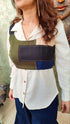 Patchwork Corset Top with Shirt