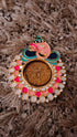 Peach Ganpati Diya (1 Piece) - Accessory