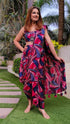 Pink Abstract Drape Sari Jacket