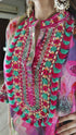 Pink Heavy Neck Kaftan Co ord Set