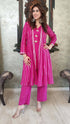 Pink Kurta Jacket Set