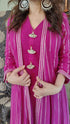 Pink Kurta Jacket Set