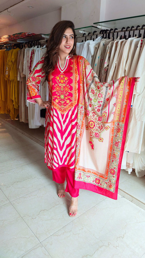 Pink Pakistani Suit Set