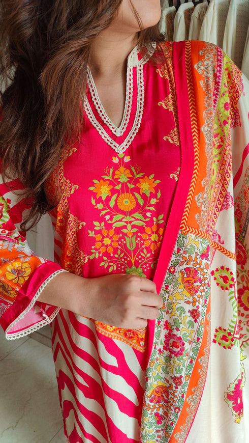 Pink Pakistani Suit Set