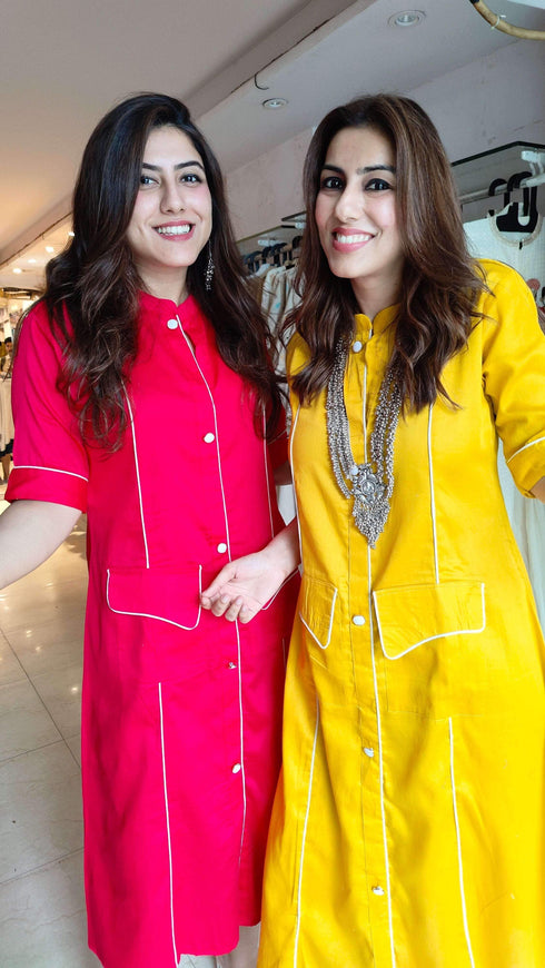 Pink Pinstripe Dress