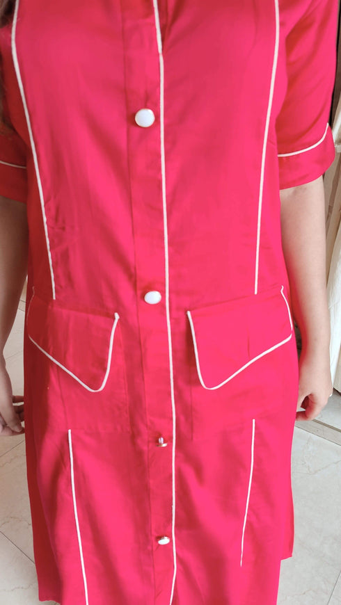 Pink Pinstripe Dress