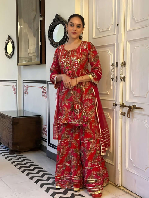 Pink Potli Sharara Set