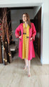 Pink Yellow Dress Set