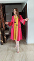 Pink Yellow Dress Set