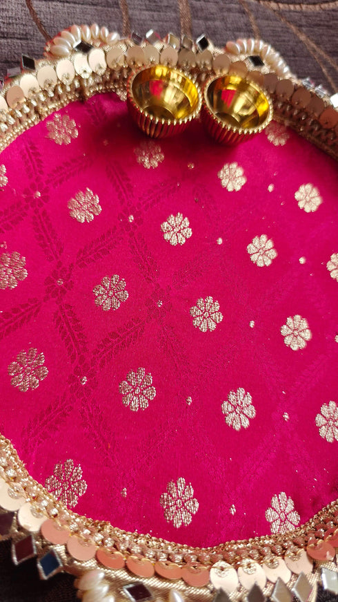 Rani Pink Pooja Thali - Accessory