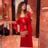 Red Spaghetti Sharara Set