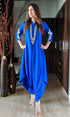 Royal Blue Embroidery Jumpsuit