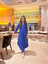 Royal Blue Embroidery Jumpsuit