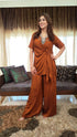 Rust Brown Knot Coord Set