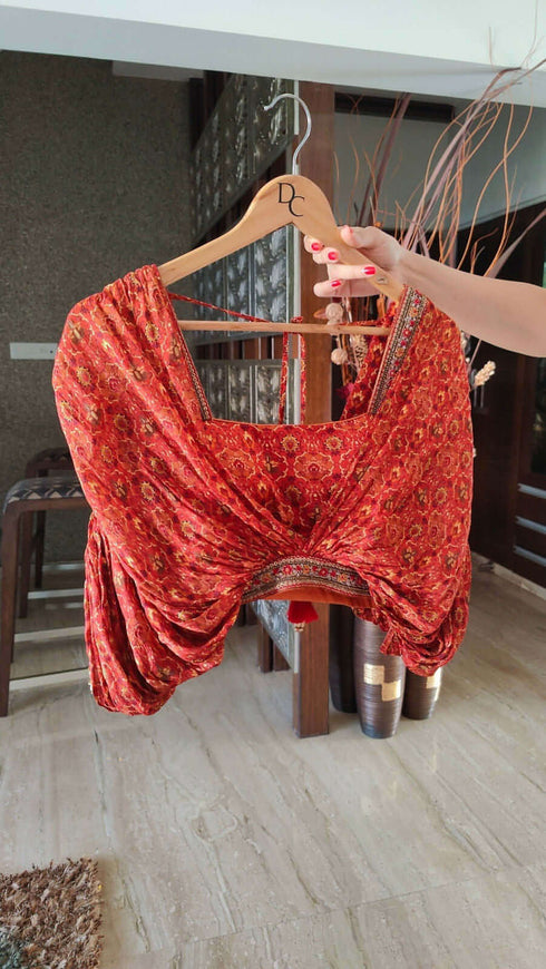 Rust Maroon Lehenga Set