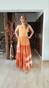 Rust Orange Dress with Shrug