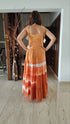 Rust Orange Dress with Shrug
