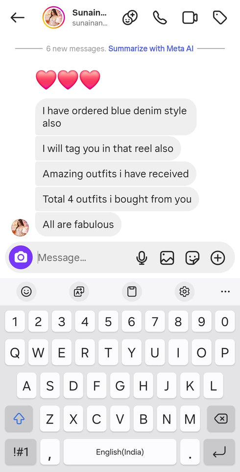 Denim Gold Kaftan Dress