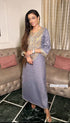Denim Gold Kaftan Dress