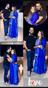 Royal Blue Sharara Set
