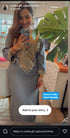 Denim Gold Kaftan Dress
