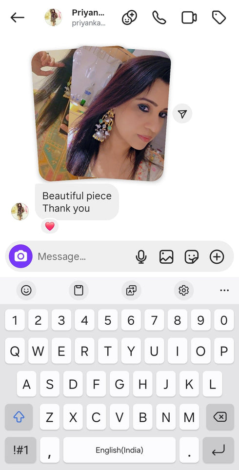 Dual Tone Green Bird Jumka