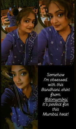 Kareena Purple Bandhini Shirt - view 19