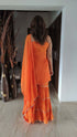 Silk Orange Sharara Suit For Women