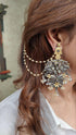 Silver And Gold Dual Tone Flower Earring