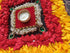 Square Pearl Red Rangoli Set - Accessory
