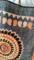 Sun Grey Jute Banjara Handcrafted Embroidery Tote Bag