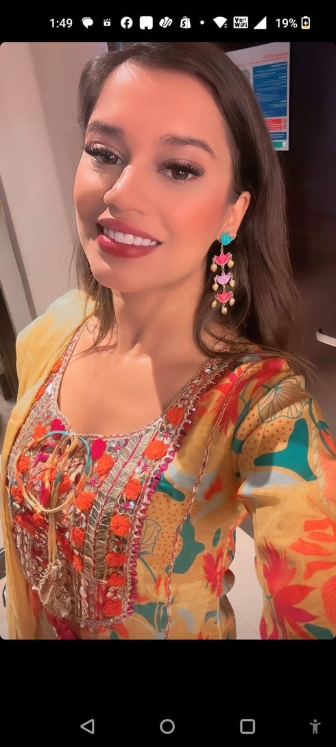 Sunny Yellow Sharara Set