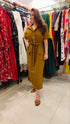 Tan Brown Dress With Belt