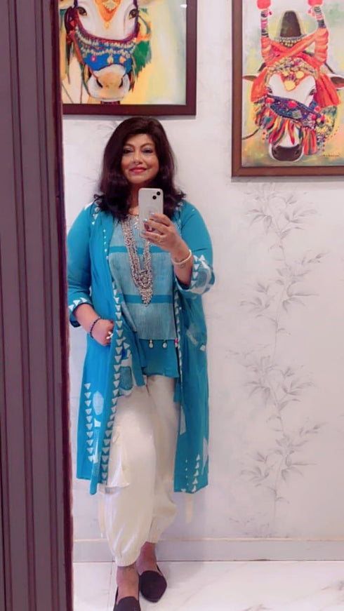 Three Piece Light Blue Cargo Coord Set