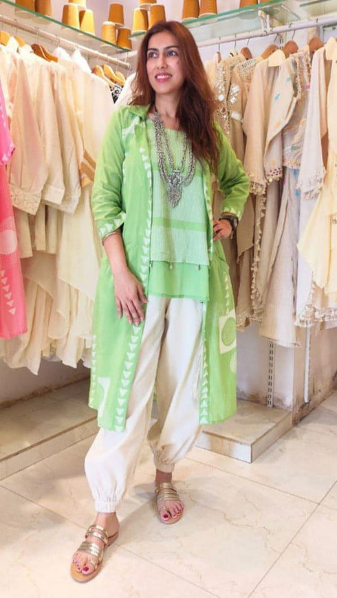 Three Piece Green Cargo Coord Set