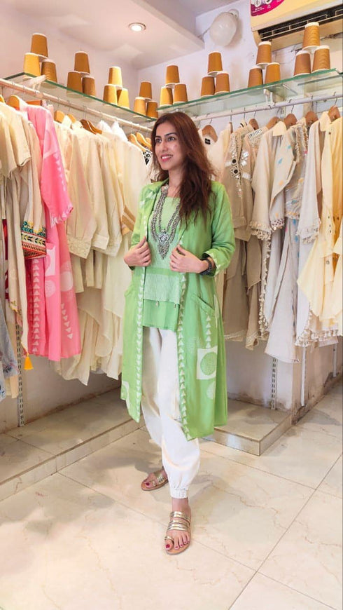 Three Piece Green Cargo Coord Set