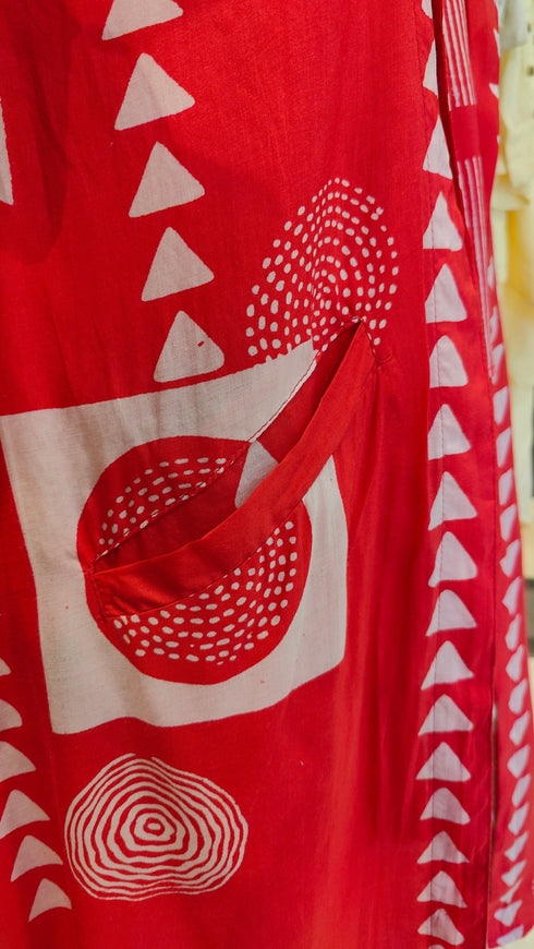 Three Piece Red Cargo Coord Set