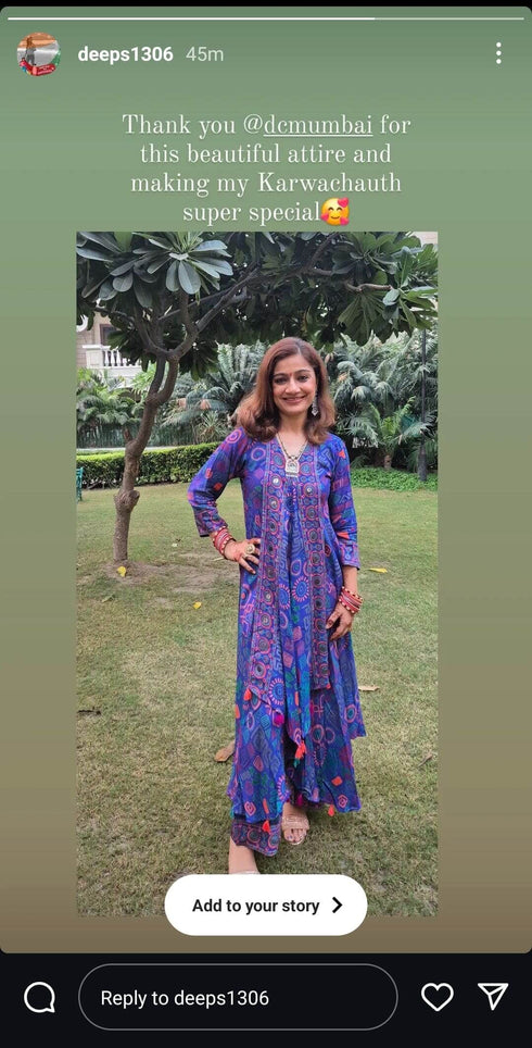 Violet Butterfly Co ord Set