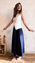 White Blue Blazer Skirt Set