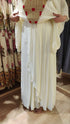 Kareena Ivory White Kaftan Top With Drape Skirt