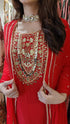 Gotapatti Red Sharara Set