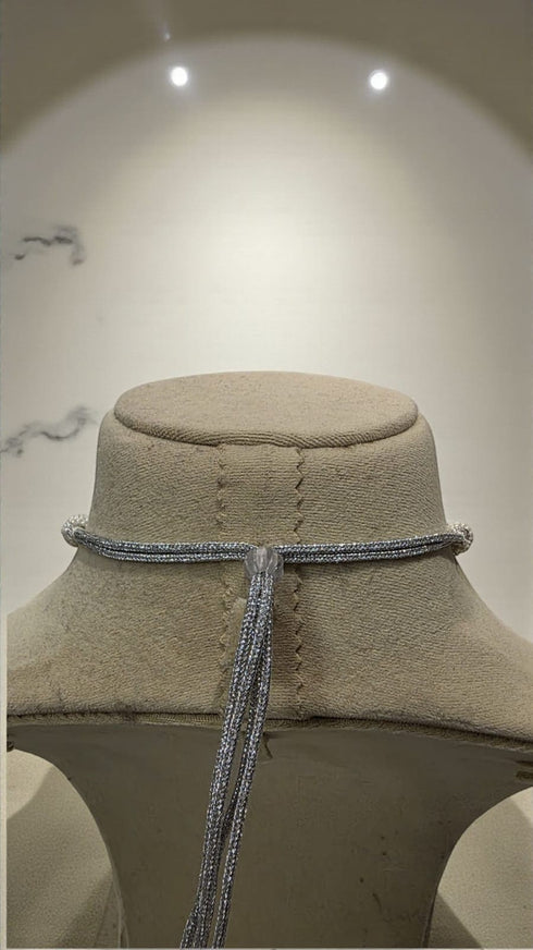 Classic Silver Oxidized Choker Necklace