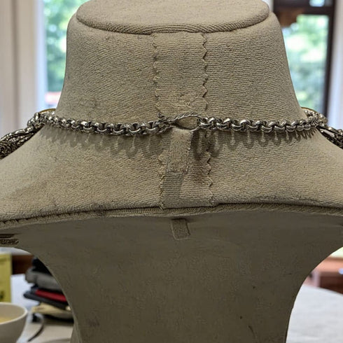 Silver Gemstone Necklace