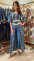 Blue Kaftan With Belt