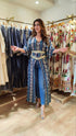 Blue Kaftan With Belt