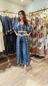 Blue Kaftan With Belt